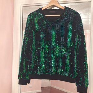 Sequined Pullover